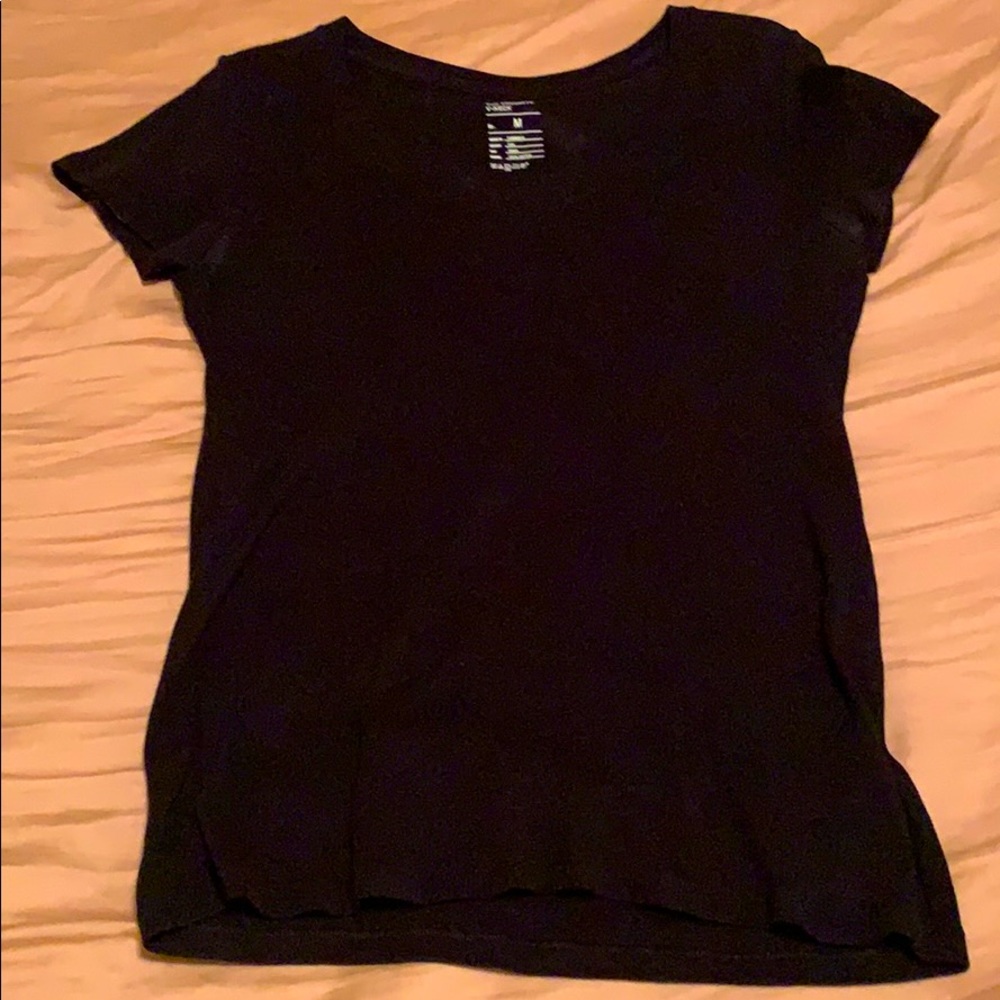 Black V-Neck Tee